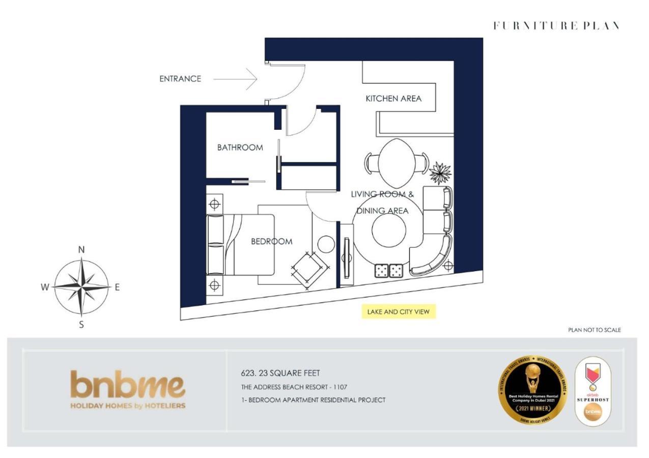 Bnbmehomes - Designer Apartment In Address Residences - 1107 Dubai Eksteriør bilde